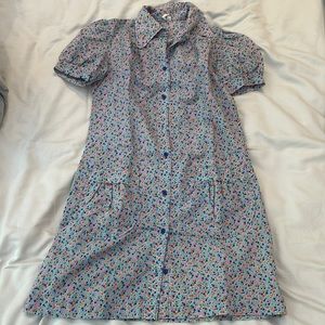 French multicolored 60’s dress.